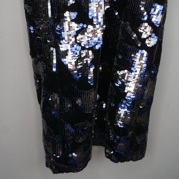 New Lafayette 148 New York Embellished Velvet Gates Bootcut Black Pant size 6 - Picture 10 of 16